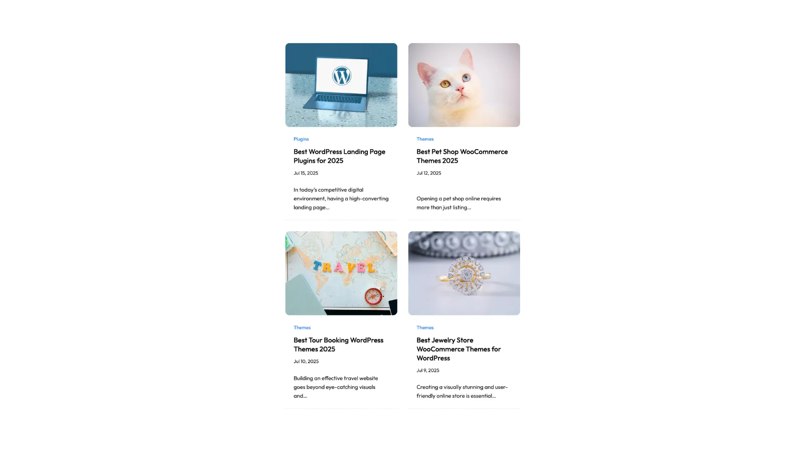 Modern Blog Posts Pattern Using a Grid Layout